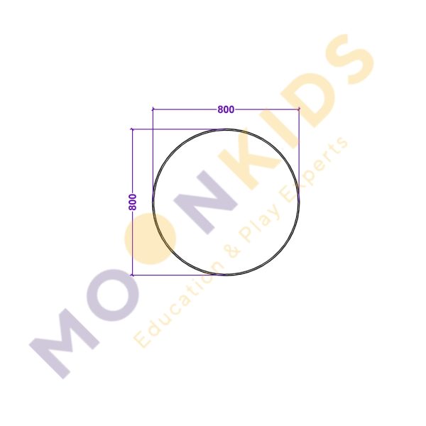 Medium Round Table - Curved Legs