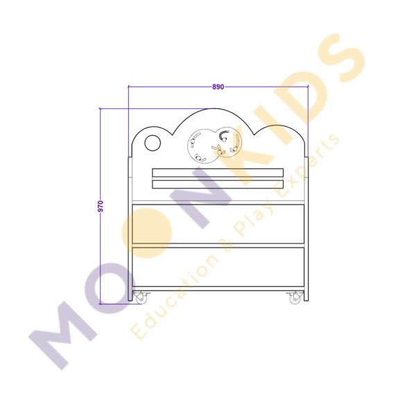 Medium Sensory Book Trolley
