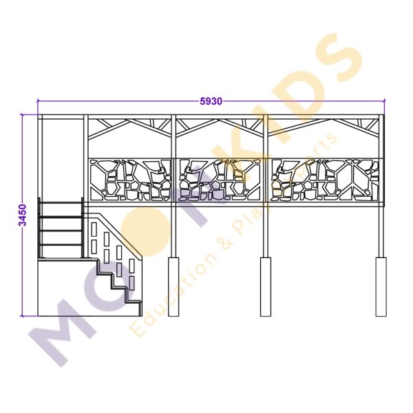 Mezzanine Play Structure 1