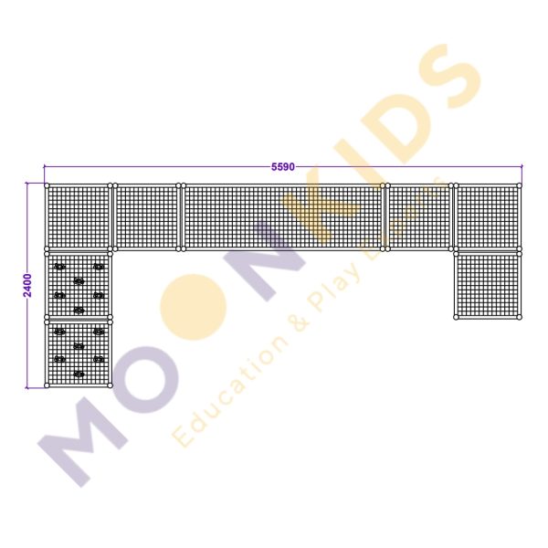 Mini Soft Play Climbing Frame