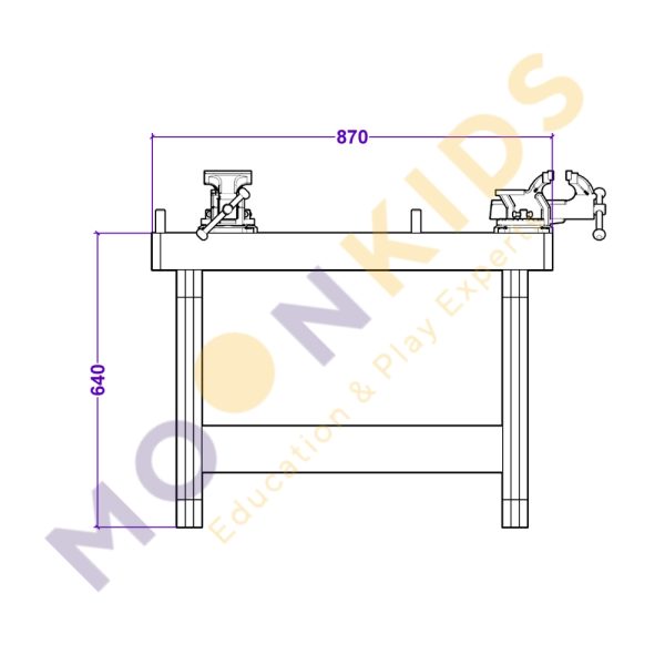 Mini Work Bench Table With Vices