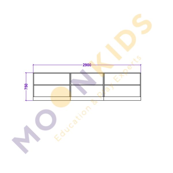 Moon Kids Bespoke Reception Desk With Shelving