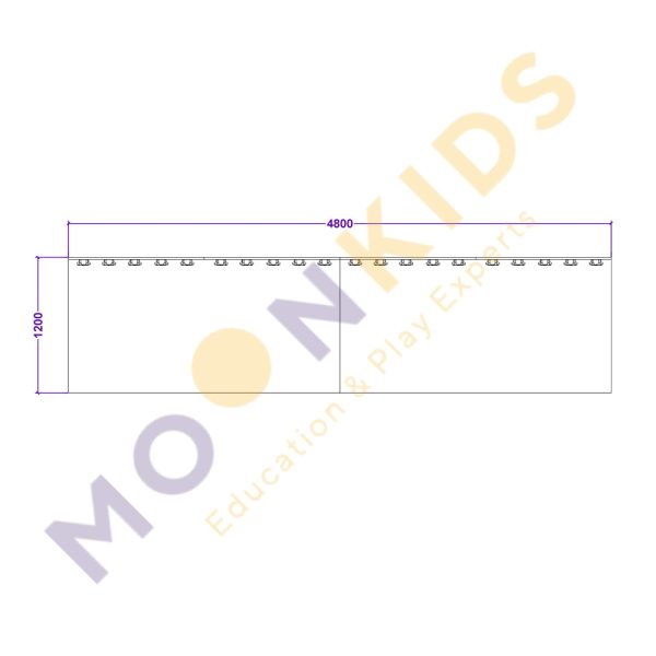 Moon Kids Climbing Wall 4 Panels