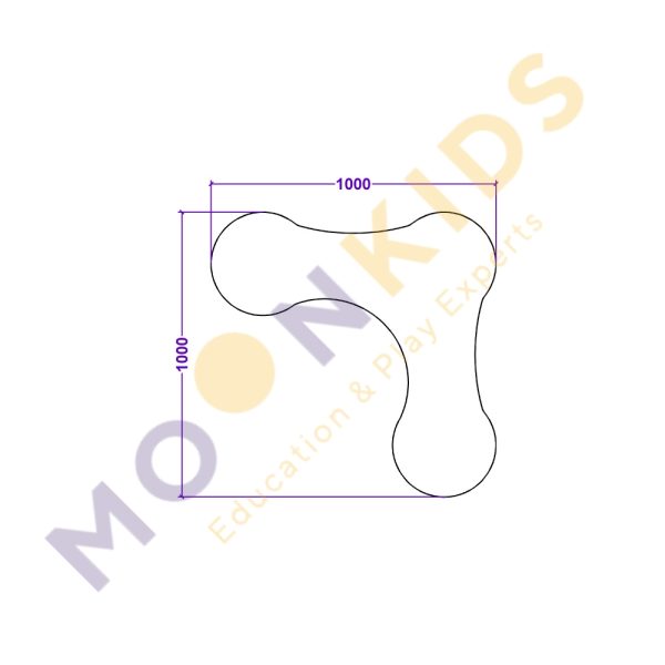 Moon Kids Corner Zigzag Soft Seat