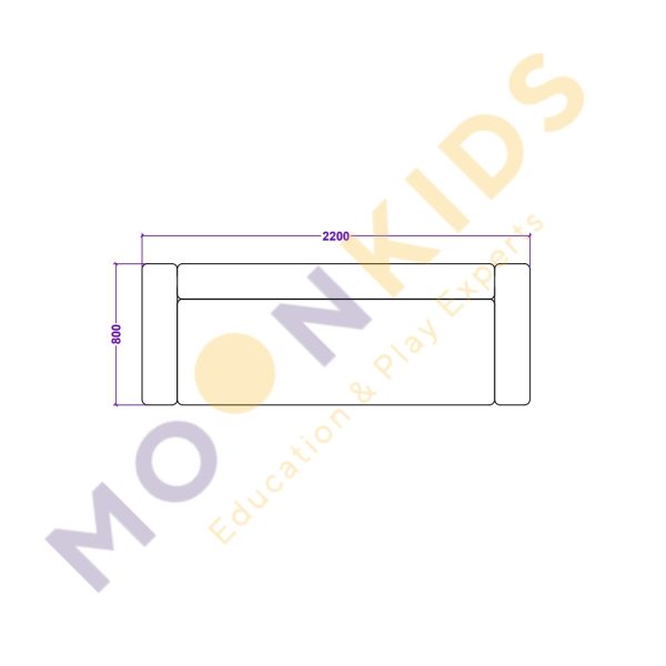 Moon Kids Custom Made Sofa (3 Seater)