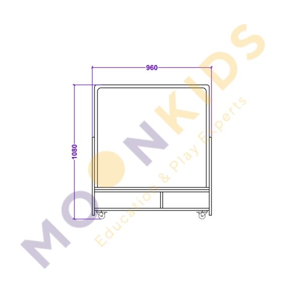 Moon Kids Double Sided Art Easel