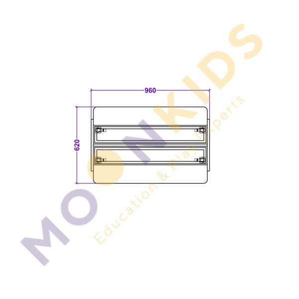 Moon Kids Double Sided Art Easel