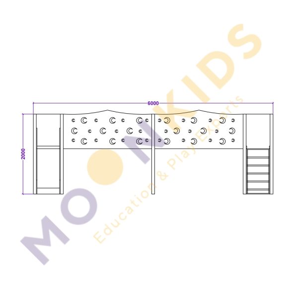 Moon Kids Indoor Play Frame 18 SQM