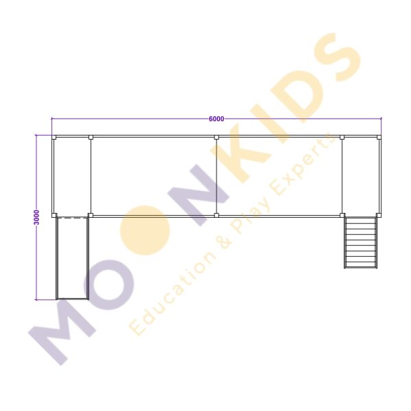 Moon Kids Indoor Play Frame 18 SQM