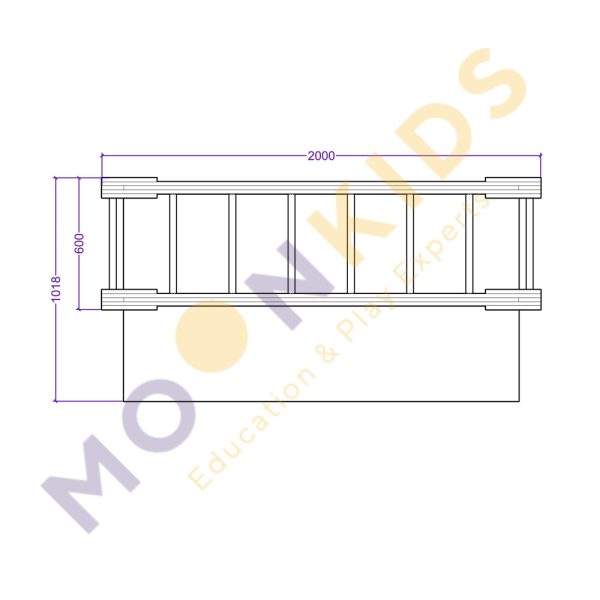 Moon-Kids-Monkey-Bars-With-Safety-Mat