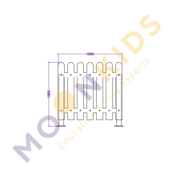 Moon Kids Rainbow Picket Fence