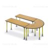Secondary Class Room – Rectangle Open Table