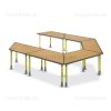 Secondary Class Room – Trapezoid Open Table 1