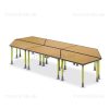 Secondary Class Room – Trapezoid Open Table 1
