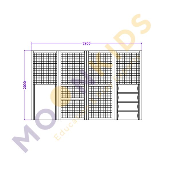 Moon Pod Soft Play Frame 4×4