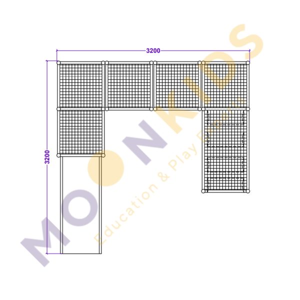 Moon Pod Soft Play Frame 4×4