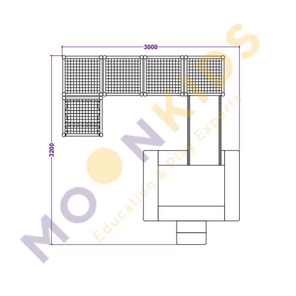 Moon Pod Soft Play Frame Set 3