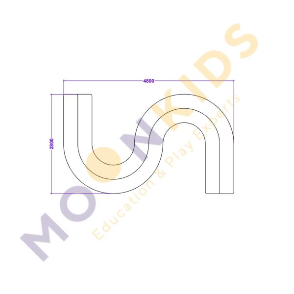 Moon kids S-Shaped Sofa