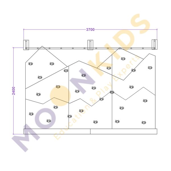 Mountain Climbing Wall Large Type 2