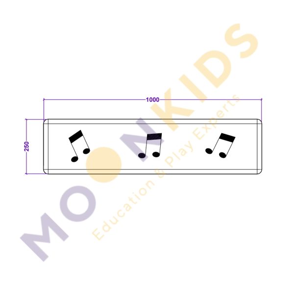 Musical Note Seating Black White