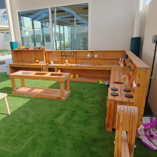 L-Shaped Mud Kitchen