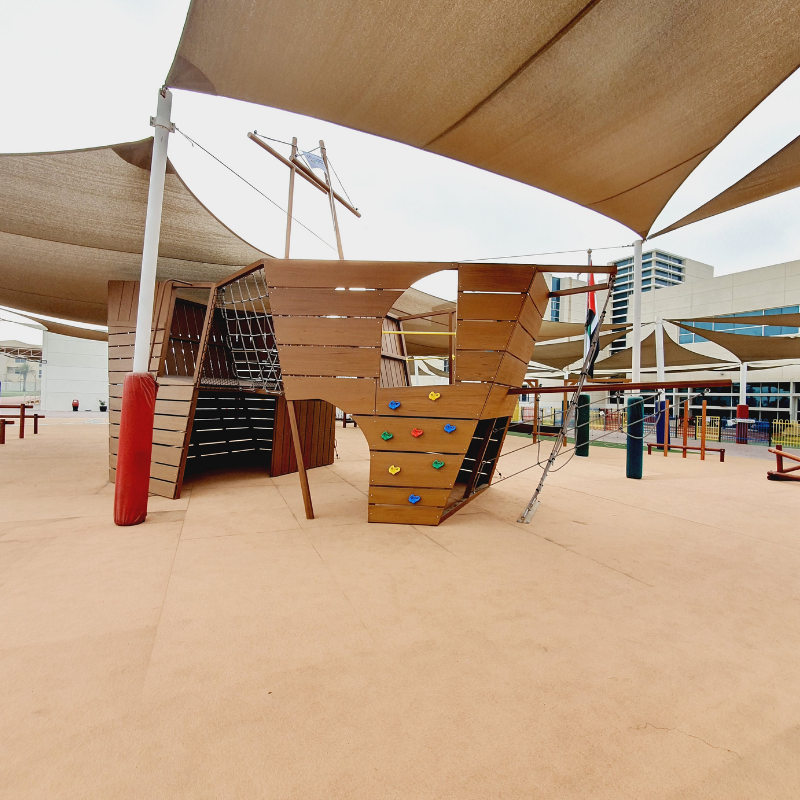 Four Seasons outdoor playground design and installation by Moon Kids