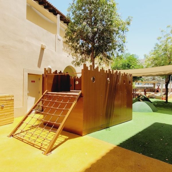 Tree House With Net Climber & Steps