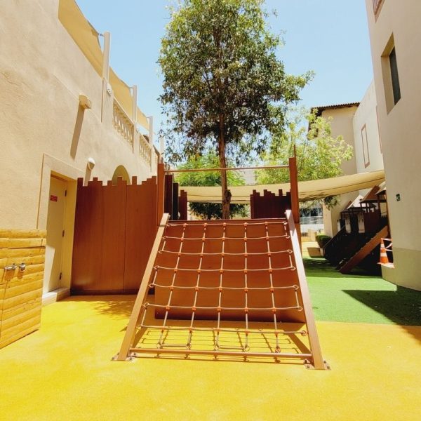 Tree House With Net Climber And Steps
