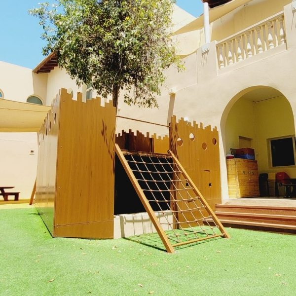 Tree House With Net Climber & Steps