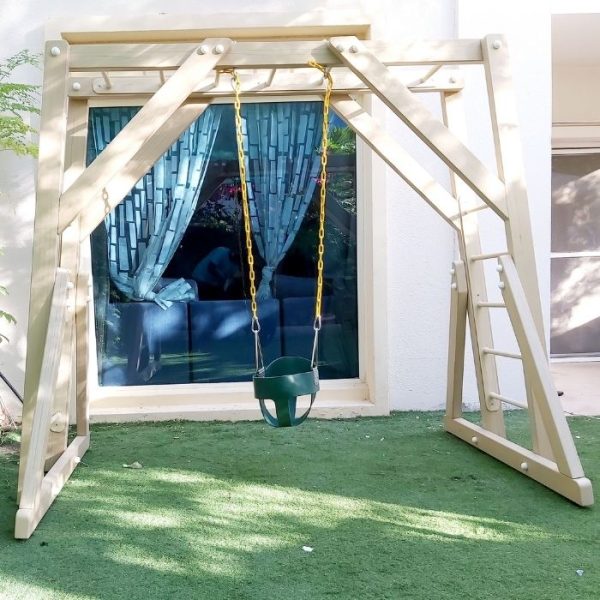 Free Standing Monkey Bars with Swing