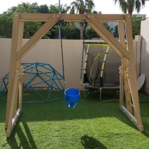 Free Standing Monkey Bars with Swing