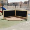 Art Corner With Blackboard And Platform