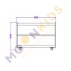 Open Mobile Shelving Unit