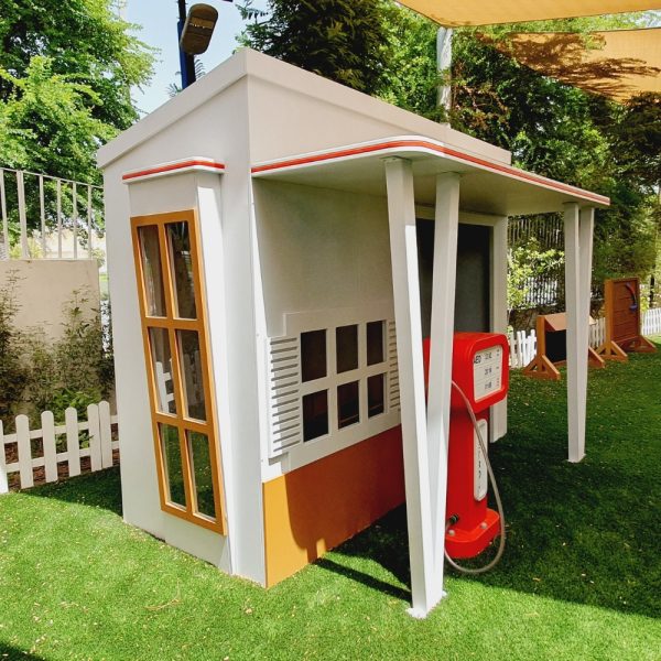 Garage with Petrol Pump