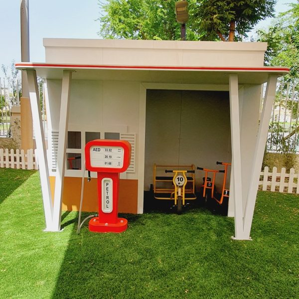 Garage with Petrol Pump