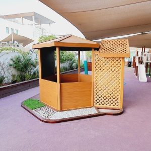 Gazebo House With Seating & Entrance Arch