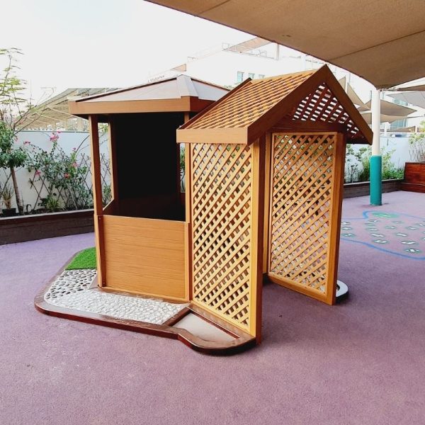 Gazebo House With Seating & Entrance Arch