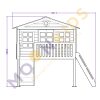Platform House with Steps & Slide