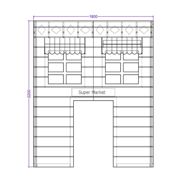 Playhouse Grocery Store Facade