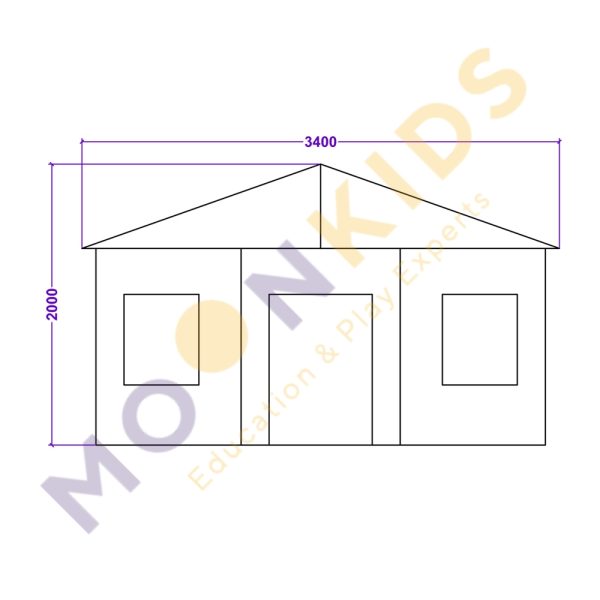 Playhouse with Windows Type 2