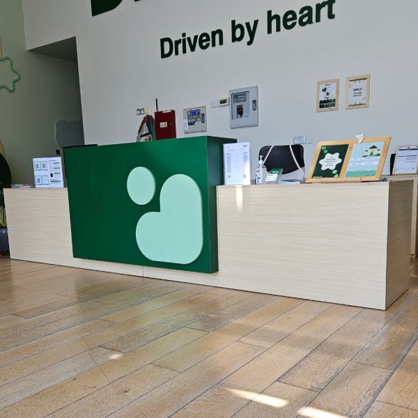 Reception Desk With Cladding