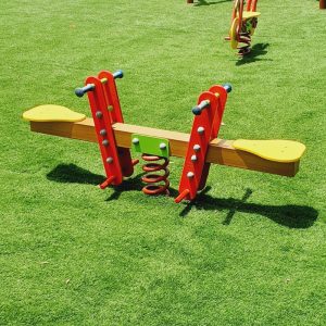 Seesaw on Spring