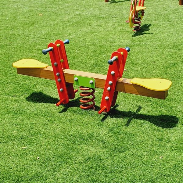 Seesaw on Spring