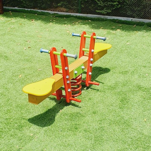 Seesaw on Spring