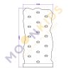 Rock Face Climbing Wall with Mat