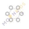 Round Barrel Table and Stool