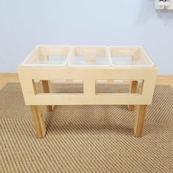 Sand & Water Triple Tub Play Table
