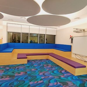 U-Shaped Seating With Backrest