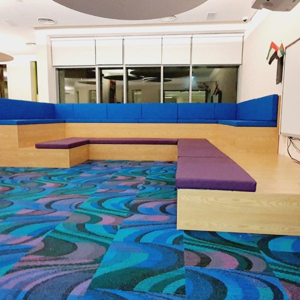 U-Shaped Seating With Backrest