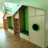 House Shape Shelving Unit With Seating